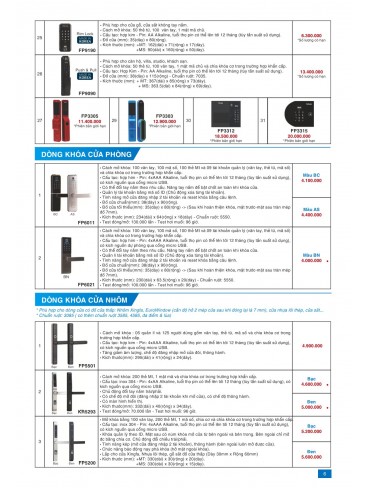 CATALOGUE KHÓA PHGLock 2022