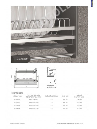 CATALOGUE PHỤ KIỆN BẾP EUROGOLD 2024