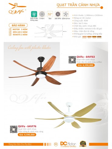 CATALOGUE QUẠT TRẦN PTH VIFA 2024-2025