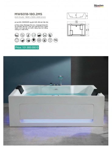 CATALOGUE BỒN TẮM MOWOEN 2023