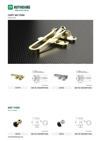 CATALOGUE KHÓA HUY HOÀNG 2023