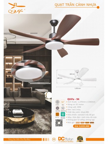 CATALOGUE QUẠT TRẦN PTH VIFA 2024-2025