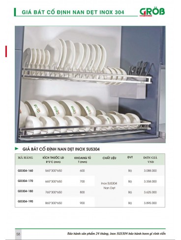 CATALOGUE BẾP & PHỤ KIỆN TỦ BẾP CROB 