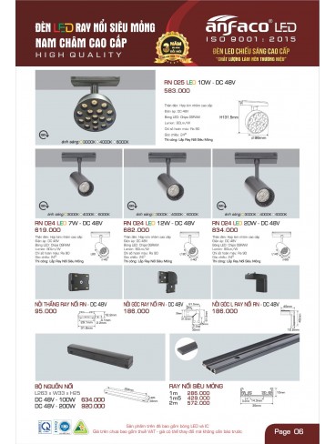 CATALOGUE ĐÈN ANFACO THÁNG 05.2025