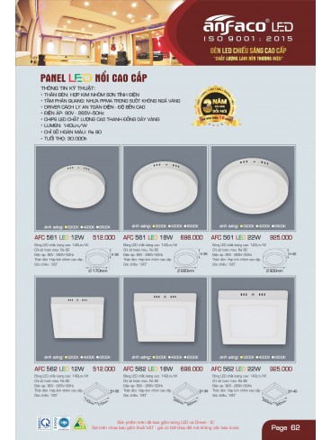 CATALOGUE ĐÈN ANFACO THÁNG 05.2025