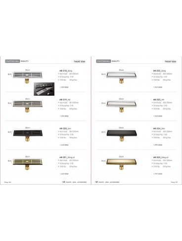 CATALOGUE THIẾT BỊ PHÒNG TẮM - NHÀ BẾP FRUHLING 2024-2025