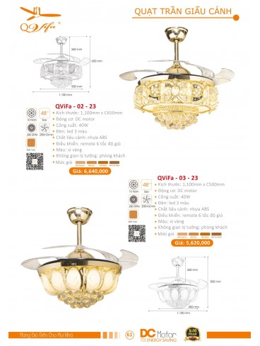 CATALOGUE QUẠT TRẦN PTH VIFA 2024-2025