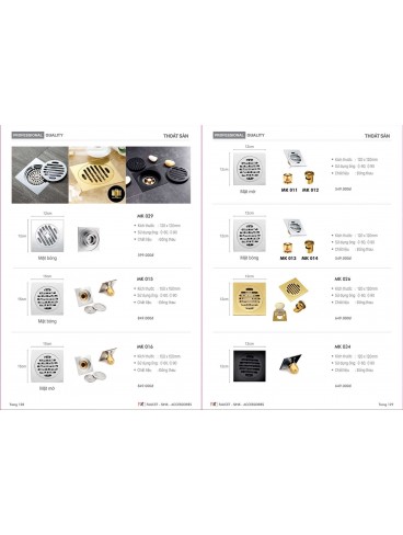 CATALOGUE THIẾT BỊ PHÒNG TẮM - NHÀ BẾP FRUHLING 2024-2025