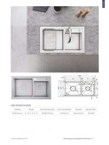 CATALOGUE THIẾT BỊ BẾP EUROGOLD 2024