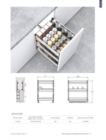 CATALOGUE PHỤ KIỆN BẾP EUROGOLD 2024