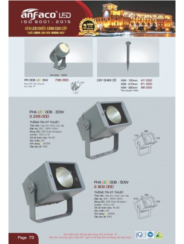 CATALOGUE ĐÈN ANFACO THÁNG 05.2025