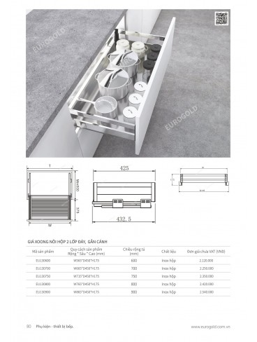 CATALOGUE PHỤ KIỆN BẾP EUROGOLD 2024