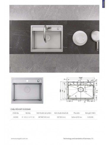 CATALOGUE THIẾT BỊ BẾP EUROGOLD 2024