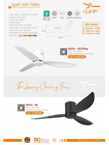 CATALOGUE QUẠT TRẦN PTH VIFA 2024-2025