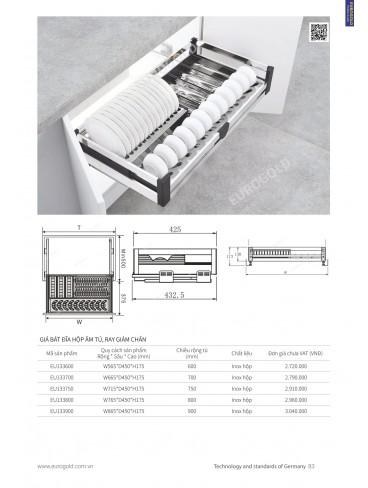 CATALOGUE PHỤ KIỆN BẾP EUROGOLD 2024