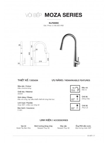 CATALOGUE BỒN & VÒI CHÉN KLUGER