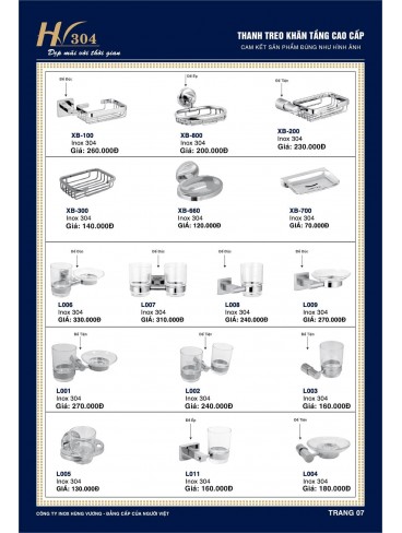 CATALOGUE INOX HÙNG VƯƠNG 2024 - 2024