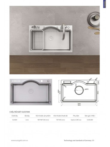 CATALOGUE THIẾT BỊ BẾP EUROGOLD 2024