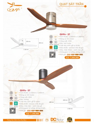 CATALOGUE QUẠT TRẦN PTH VIFA 2024-2025
