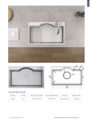 CATALOGUE THIẾT BỊ BẾP EUROGOLD 2024