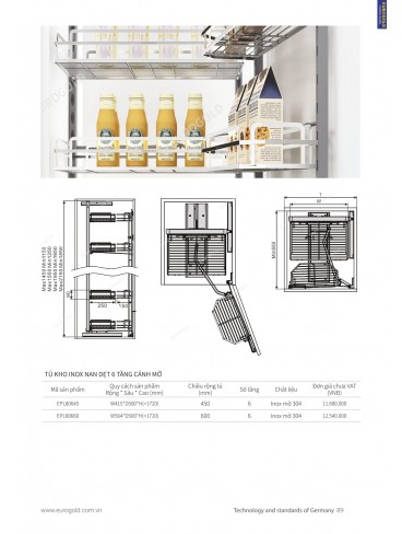 CATALOGUE PHỤ KIỆN BẾP EUROGOLD 2024