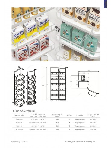 CATALOGUE PHỤ KIỆN BẾP EUROGOLD 2024