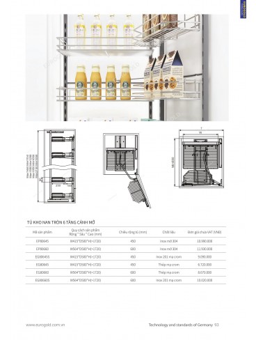 CATALOGUE PHỤ KIỆN BẾP EUROGOLD 2024