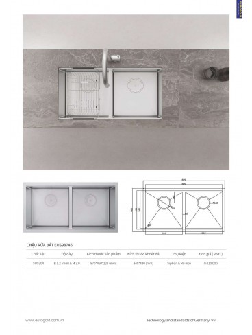 CATALOGUE THIẾT BỊ BẾP EUROGOLD 2024