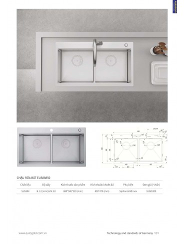 CATALOGUE THIẾT BỊ BẾP EUROGOLD 2024