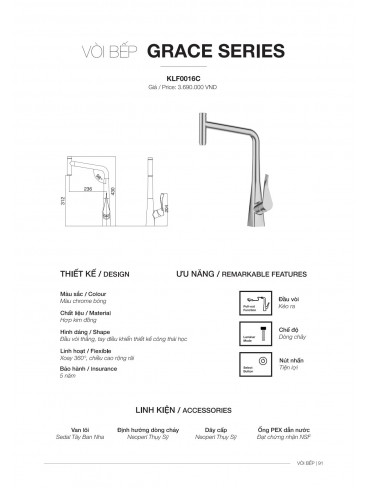 CATALOGUE BỒN & VÒI CHÉN KLUGER