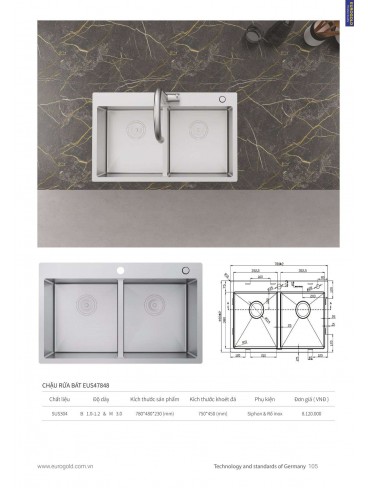 CATALOGUE THIẾT BỊ BẾP EUROGOLD 2024