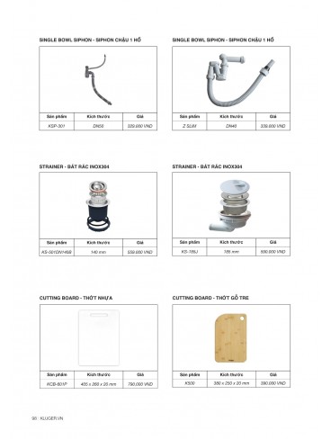 Catalo Chậu + vòi rửa chén KLUGER