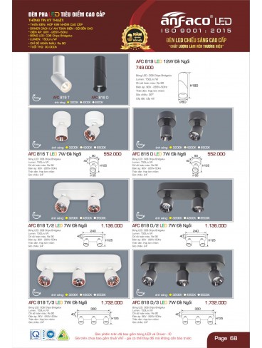 CATALOGUE ĐÈN ANFACO THÁNG 10.2024