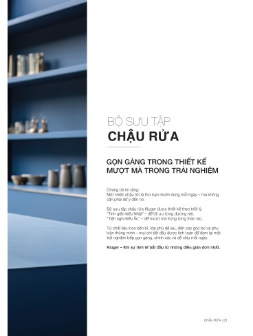 CHẬU RỬA CHÉN KLUGER 2026