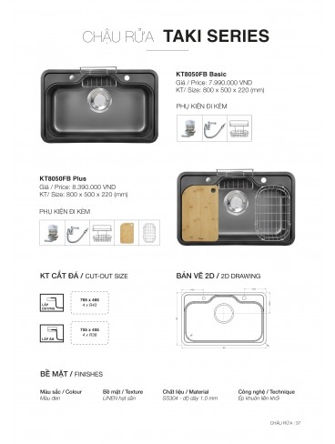 CHẬU RỬA CHÉN KLUGER 2026