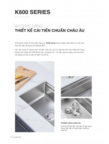 CHẬU RỬA CHÉN KLUGER 2026