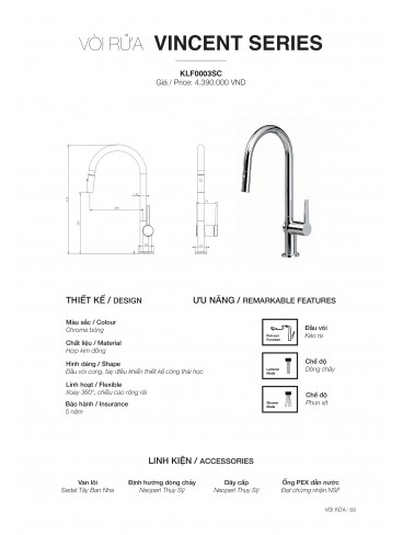 CHẬU RỬA CHÉN KLUGER 2026