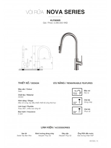 CHẬU RỬA CHÉN KLUGER 2026