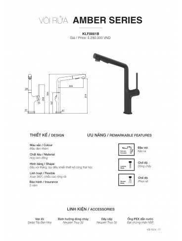 CHẬU RỬA CHÉN KLUGER 2026