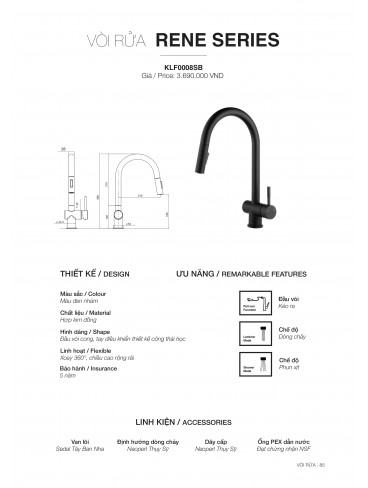 CHẬU RỬA CHÉN KLUGER 2026