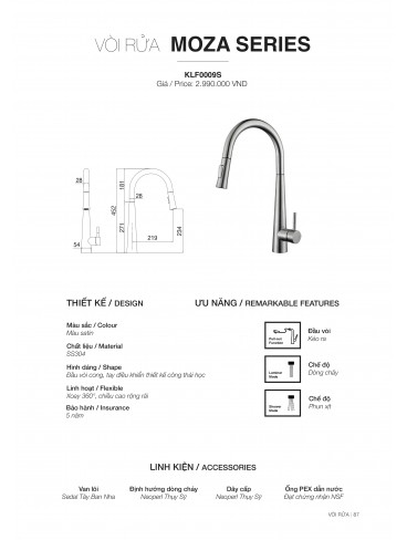 CHẬU RỬA CHÉN KLUGER 2026