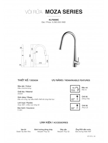 CHẬU RỬA CHÉN KLUGER 2026