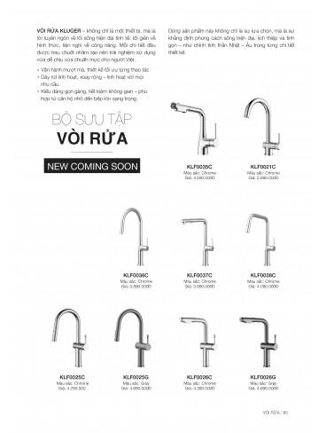 CHẬU RỬA CHÉN KLUGER 2026