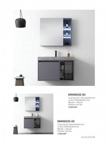 Catalogue Tủ Lavabo Mowoen 2024