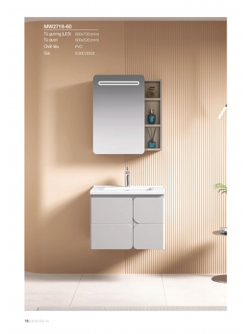 Catalogue Tủ Lavabo Mowoen 2026 PVC Series