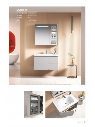 Catalogue Tủ Lavabo Mowoen 2026 PVC Series