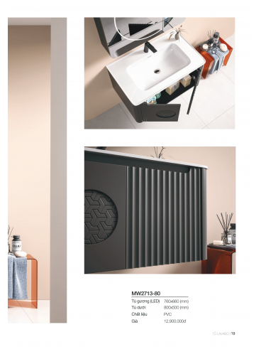 Catalogue Tủ Lavabo Mowoen 2026 PVC Series