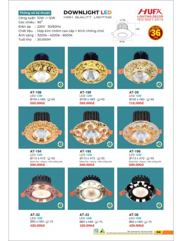 ĐÈN LED HUFA 2026