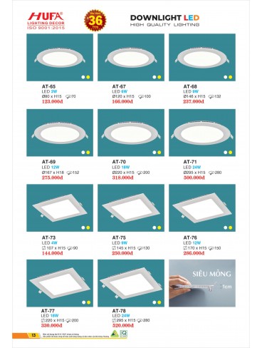 ĐÈN LED HUFA 2026