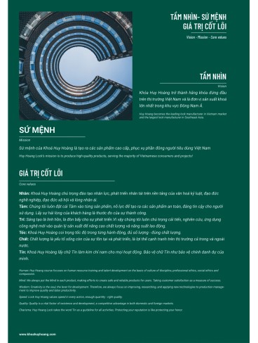 KHÓA HUY HOÀNG 2025